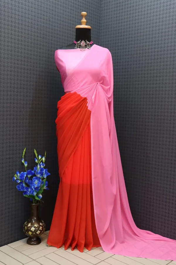 READY_TO_WEAR_PINK_TRENDY_1-MINUTE__GEORGETTE_SAREE